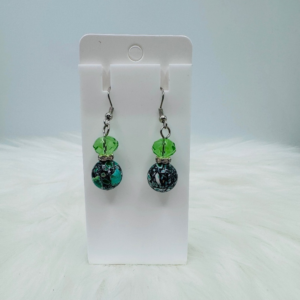 Multicolored Beaded Earrings Style 2